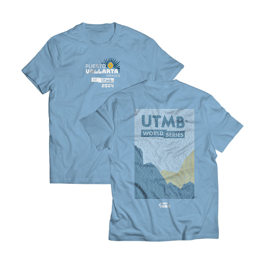 Find Your Name T-shirt Puerto Vallarta by UTMB 50K Light Blue