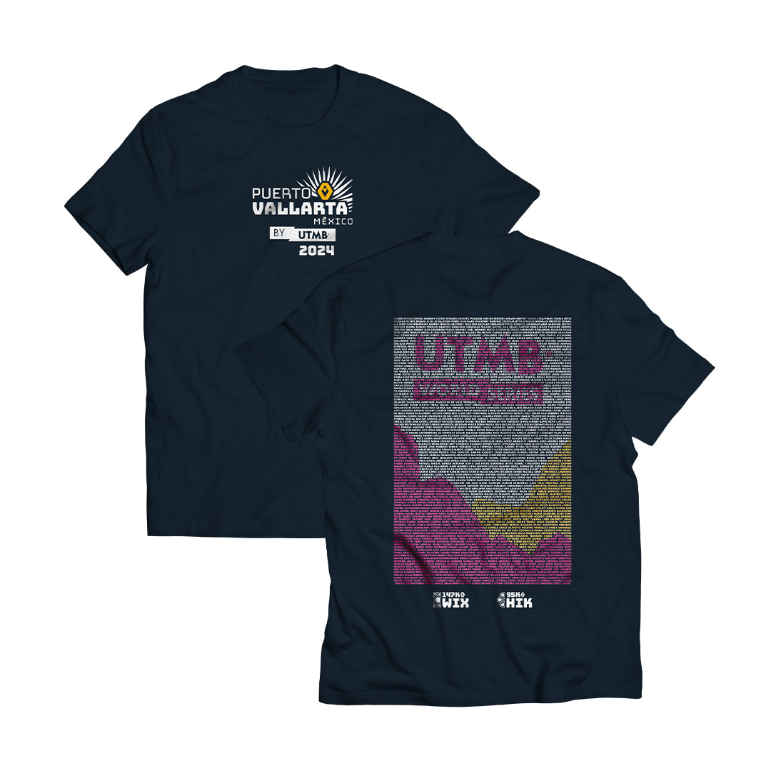 Playera Find Your Name Puerto Vallarta by UTMB 100M-100K Navy